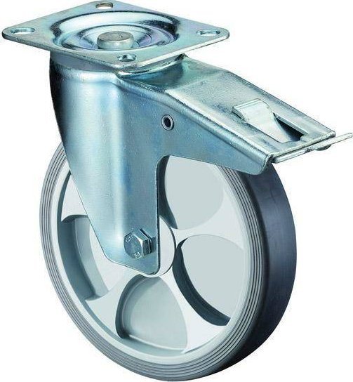 BS Rollen Zestaw kol. skretny z ham., opona termoplast.