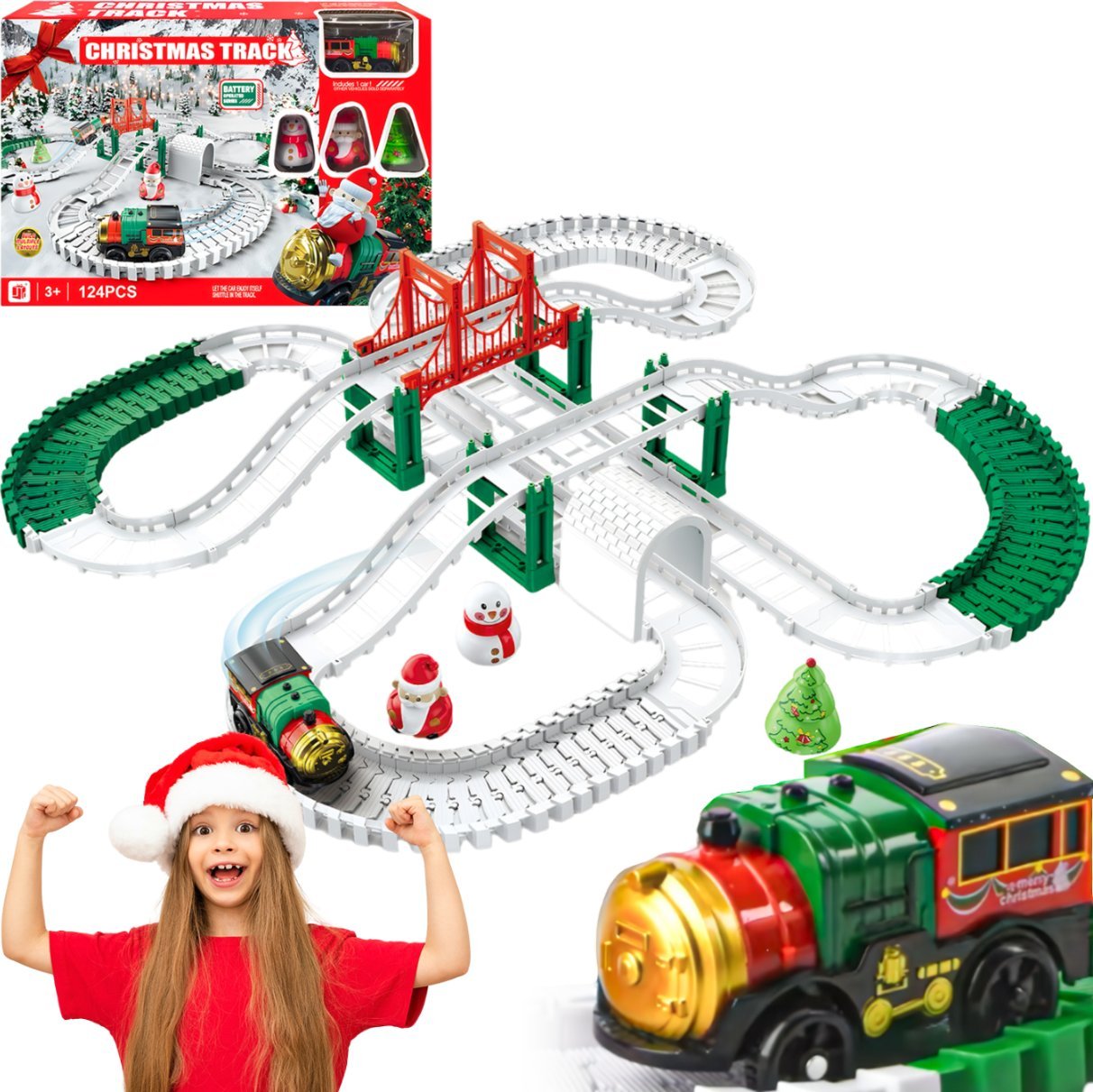 Zabawka tor samochodowy Kolejka Heckermann 888-97