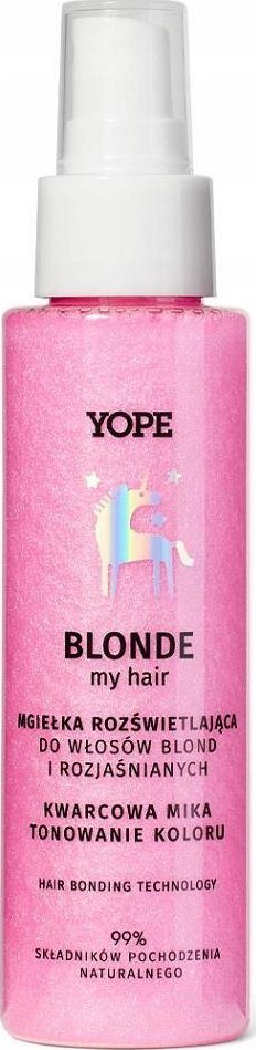 Yope Yope Blonde My Hair mgiełka rozświetlająca do włosów Kwarc 100ml