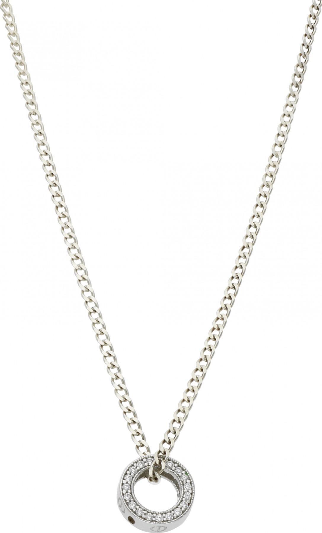 Rosanto Zawieszka z białego złota z cyrkoniami 585 14k