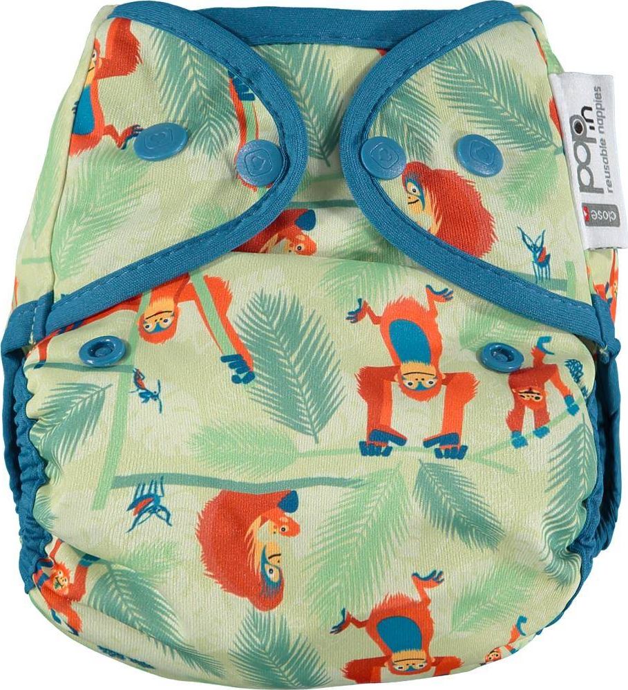 Close Caboo Otulacz, pieluszka wielorazowa z napami Orangutan 3-16 kg, 1 szt.