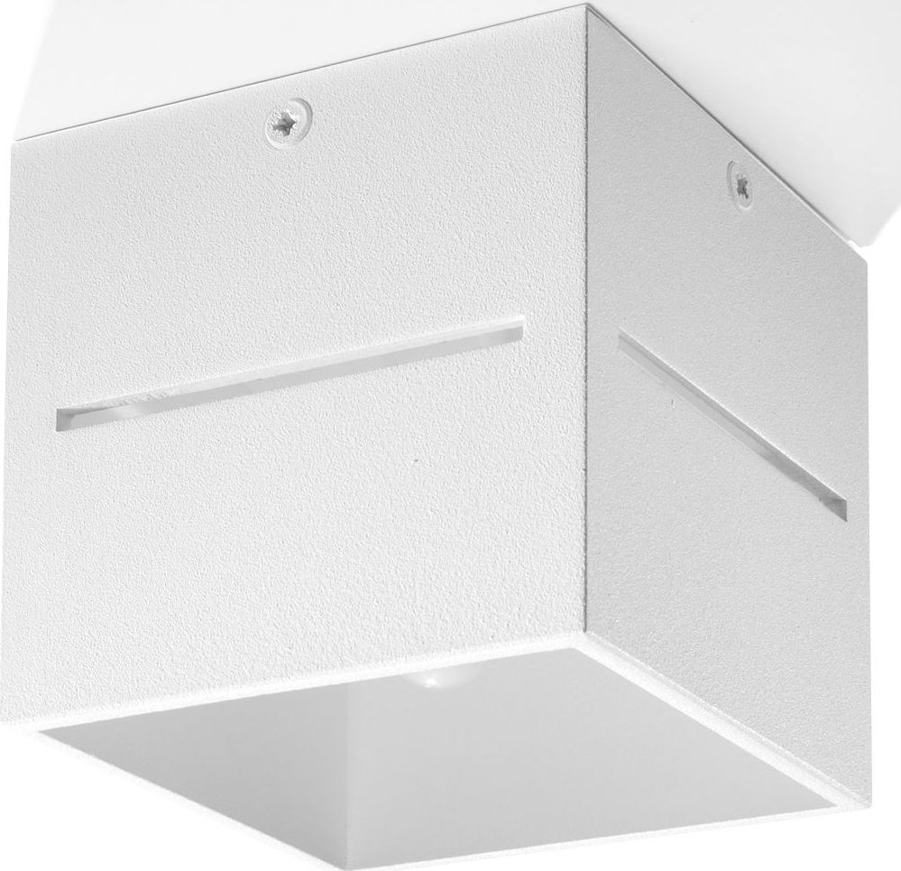 Lampa sufitowa Lumes Minimalistyczny plafon kostka E798-Lobi - biały