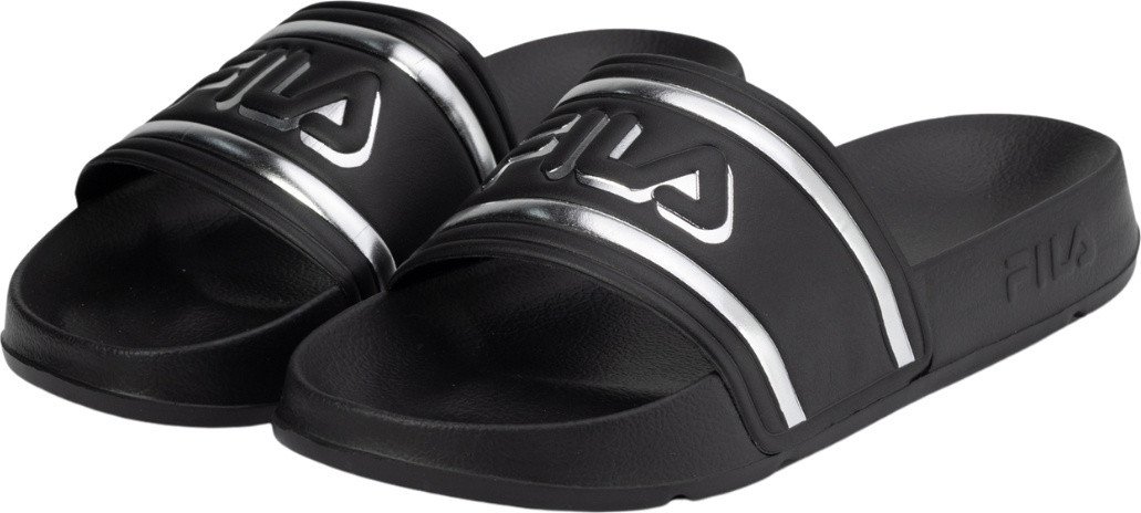 Klapki damskie Fila Morro Bay Logo czarno-szare FFW0102 83162 37