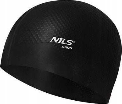 Nils Extreme NQC JEDNOKOLOROWY CZARNY CZEPEK SILIKONOWY DOTS NILS AQUA