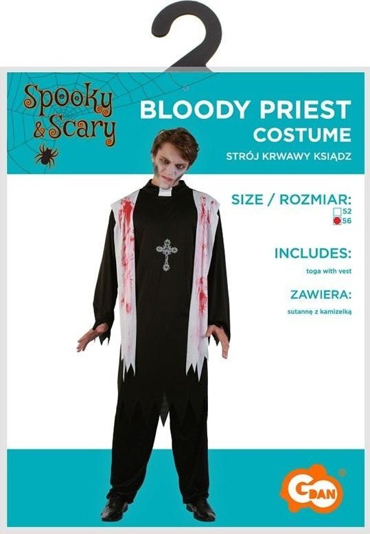 Strój dla dorosłych Krwawy Ksiądz rozm. 56