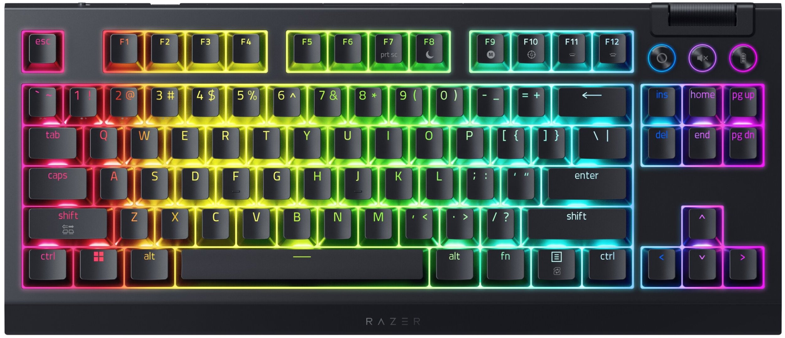 Klawiatura Razer BlackWidow V4 Tenkeyless HyperSpeed Orange (RZ03-05480100-R3M1)