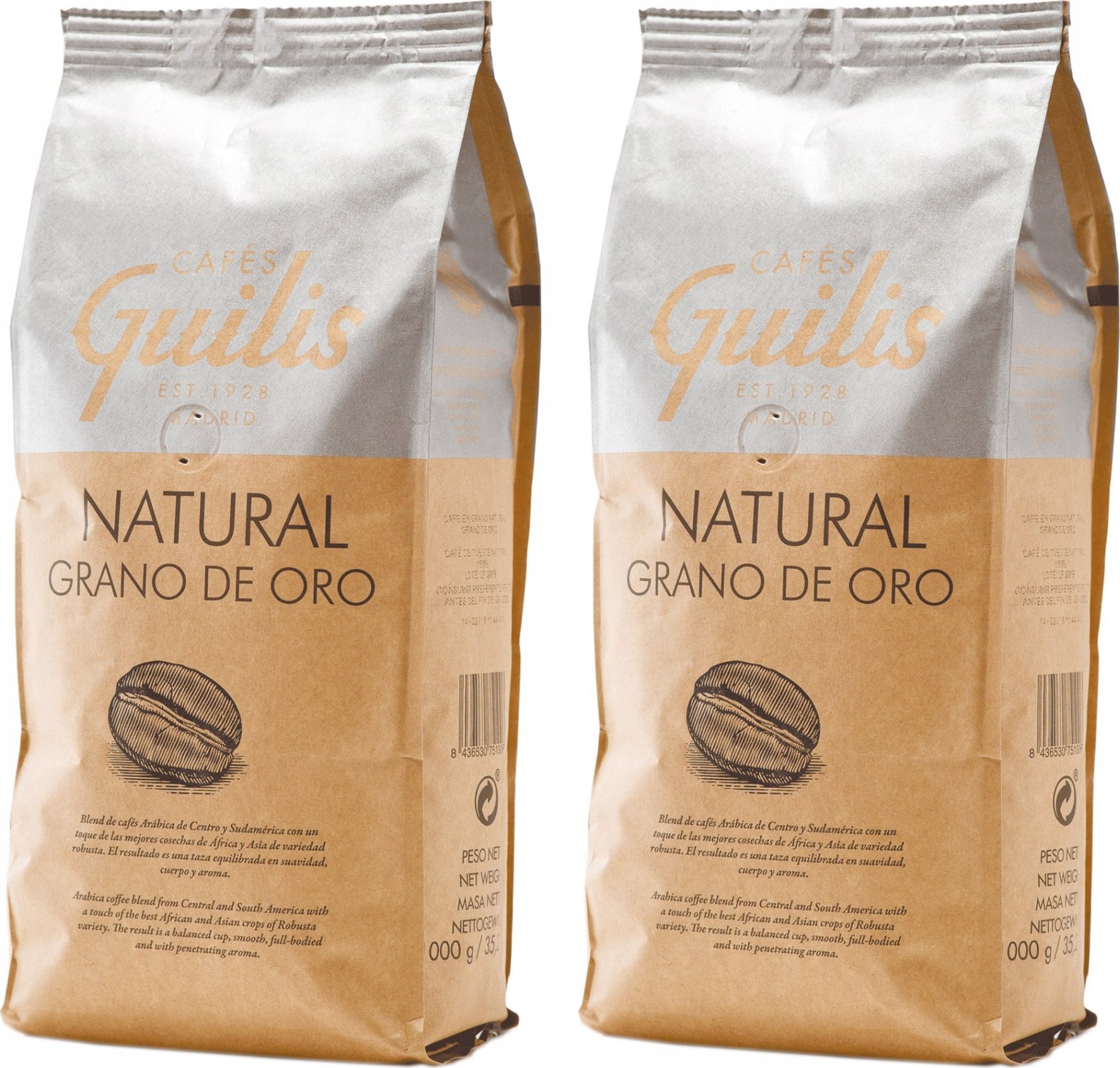 Kawa ziarnista Cafes Guilis Natural Grano de Oro 2 kg