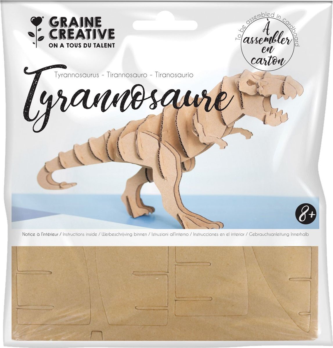 Graine Creative Puzzle 3D tekturowe, Tyranozaur