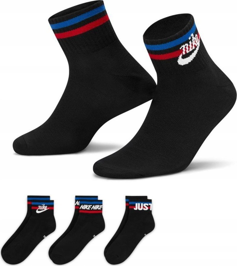 Nike Skarpety Nike Everyday Essential 3Pack DX5080 010 DX5080 010 czarny 38-42