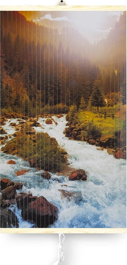 Grzejnik Trio Ogrzewanie na podczerwień. Grzejnik obraz. (Rzeka)