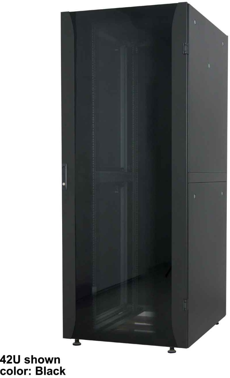 INTELLINET 48,3 cm 19Zoll Netzwerkschrank Premium Line 32 HE 1589x600x800mm HxBxT Flatpack Traglast 2000kg grau