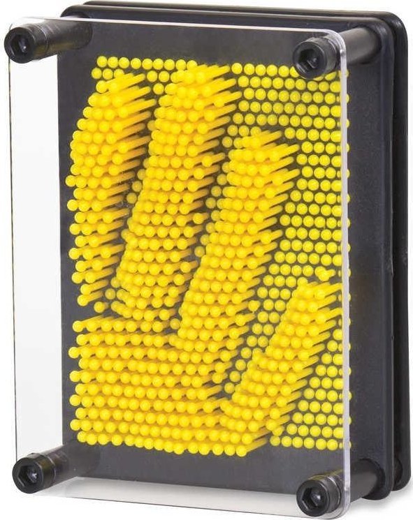 Plastikowy Pin Art żółty