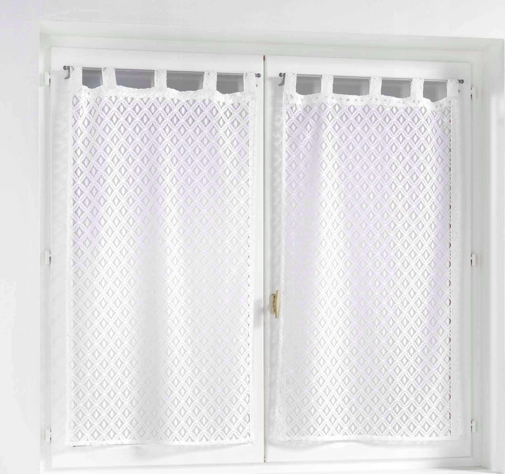 Douceur d`Interieur Zestaw firanek na szelkach ODILIA, 60 x 160 cm, 2 szt.