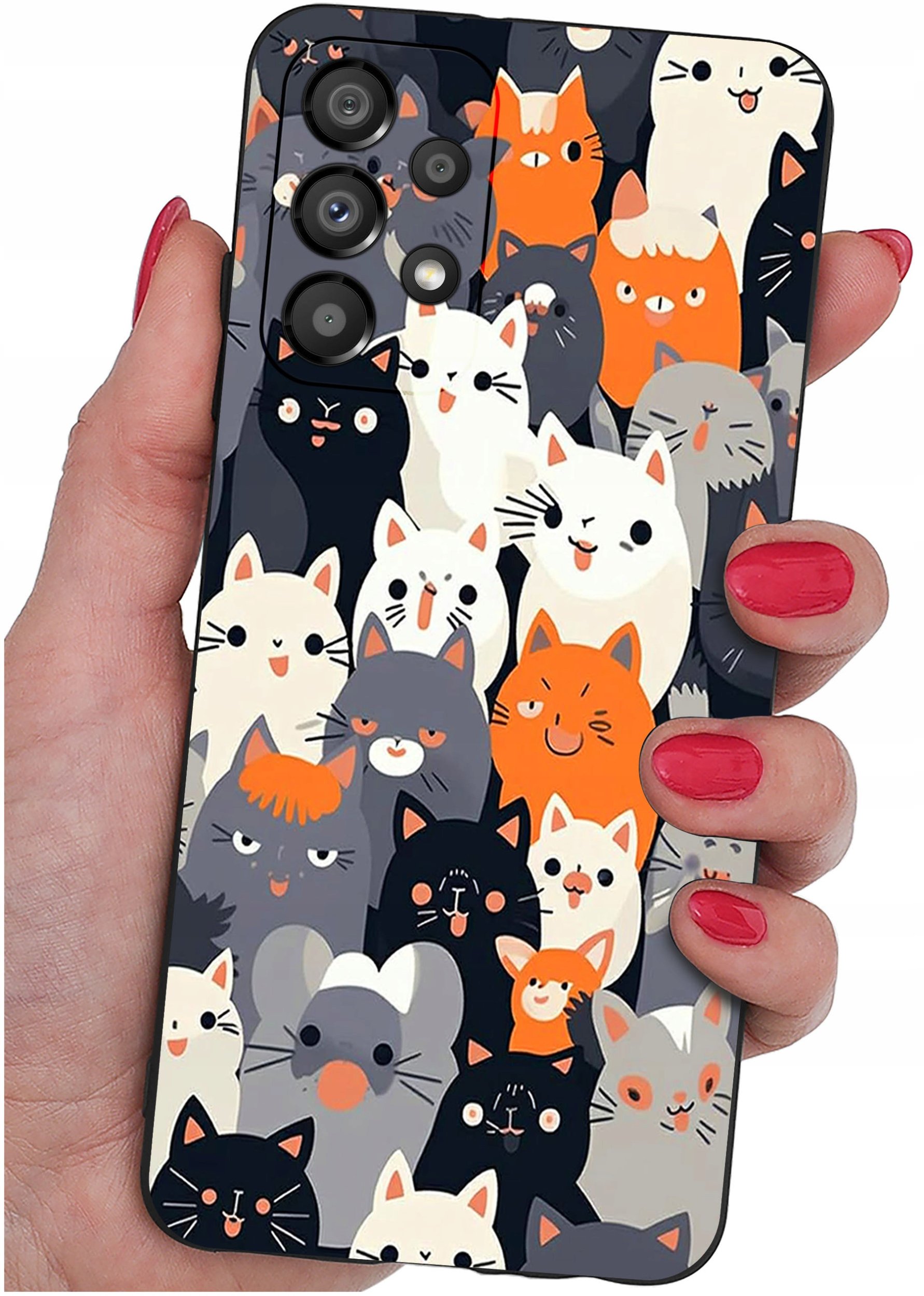 ETUI do Samsung Galaxy A53 5G WZORY |SILIKONOWE MATT CASE + SZKŁO 9H