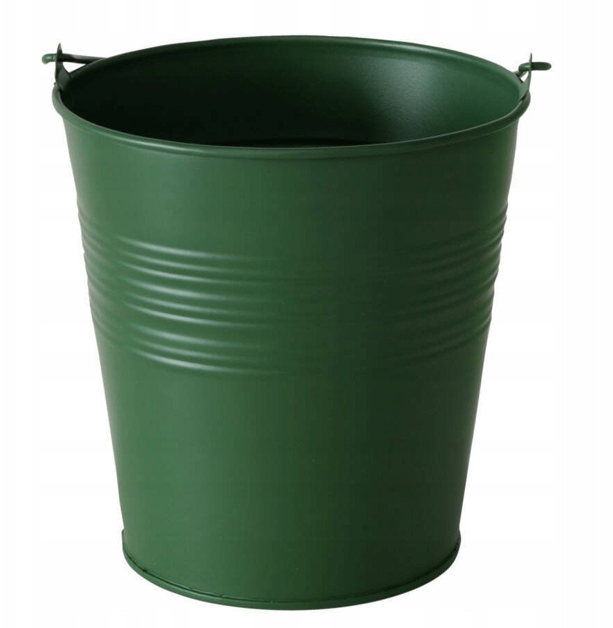 Doniczka na balkon LINGO, wiaderko, cynkowa, Ø 15 cm