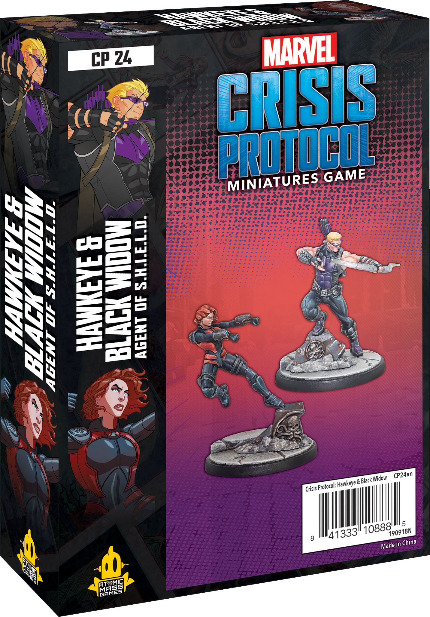 Atomic Mass Games Gra planszowa Marvel: Crisis Protocol - Hawkeye & Black Widow, Agent of S.H.I.E.L.D.