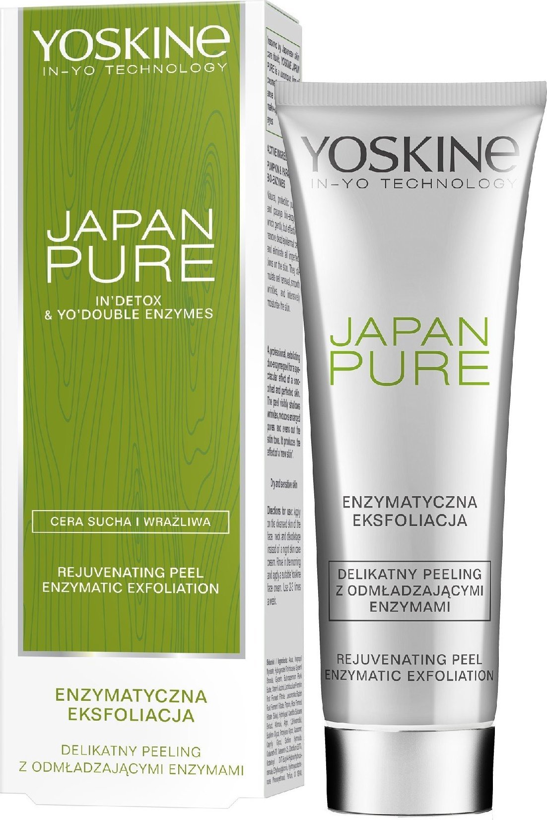 DAX Yoskine Pure Peeling do twarzy Enzymatyczna Eksfoliacja do cery suchej i wrażliwej 75ml