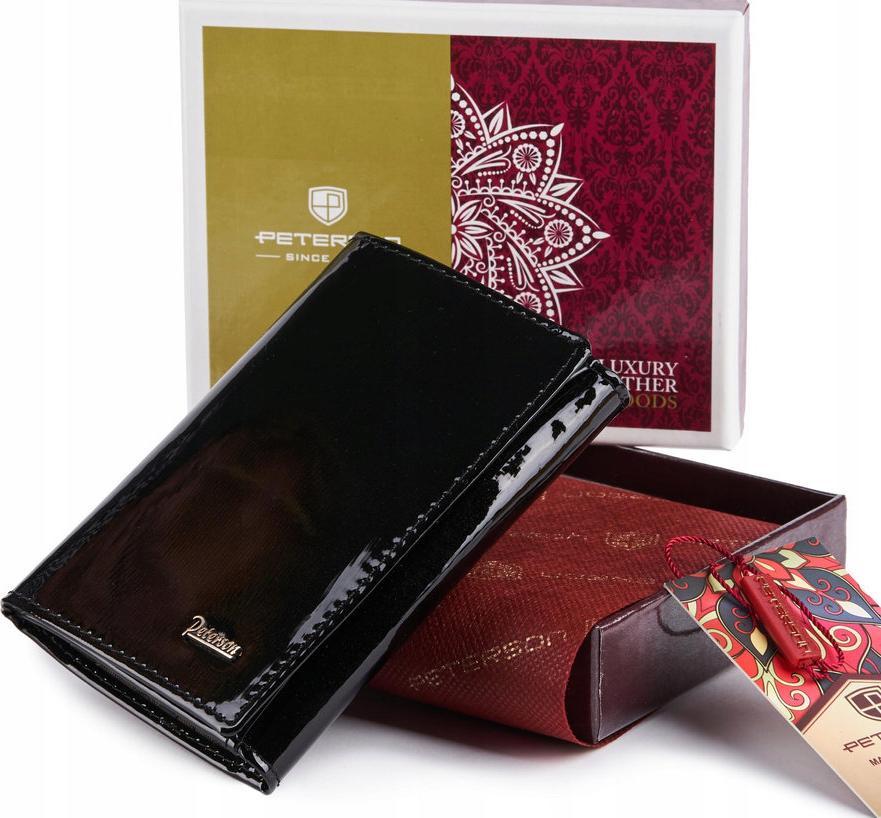 Peterson Skórzane etui na dokumenty bez zapięcia Peterson NoSize