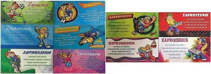 Stamp Zaproszenia Young 10szt. Mix wzorów