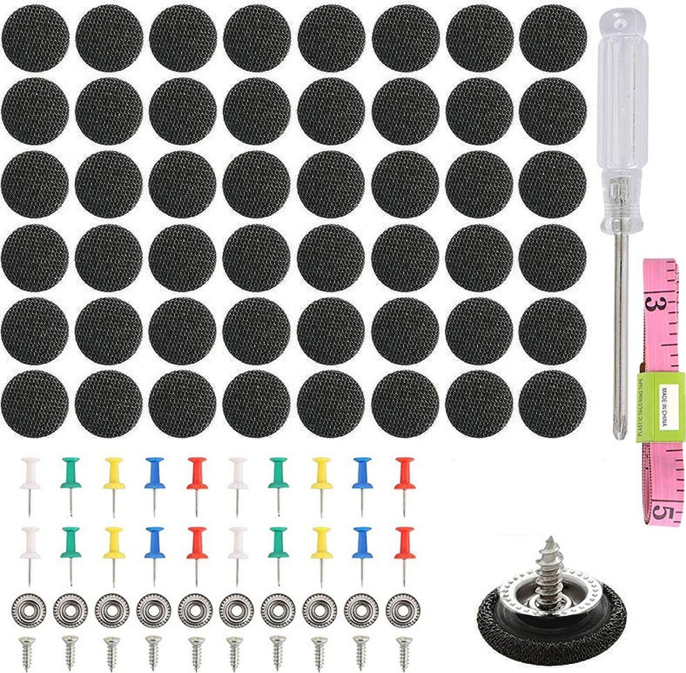 Samochodowy zestaw do naprawy podsufitki Heckermann A088 Czarny
