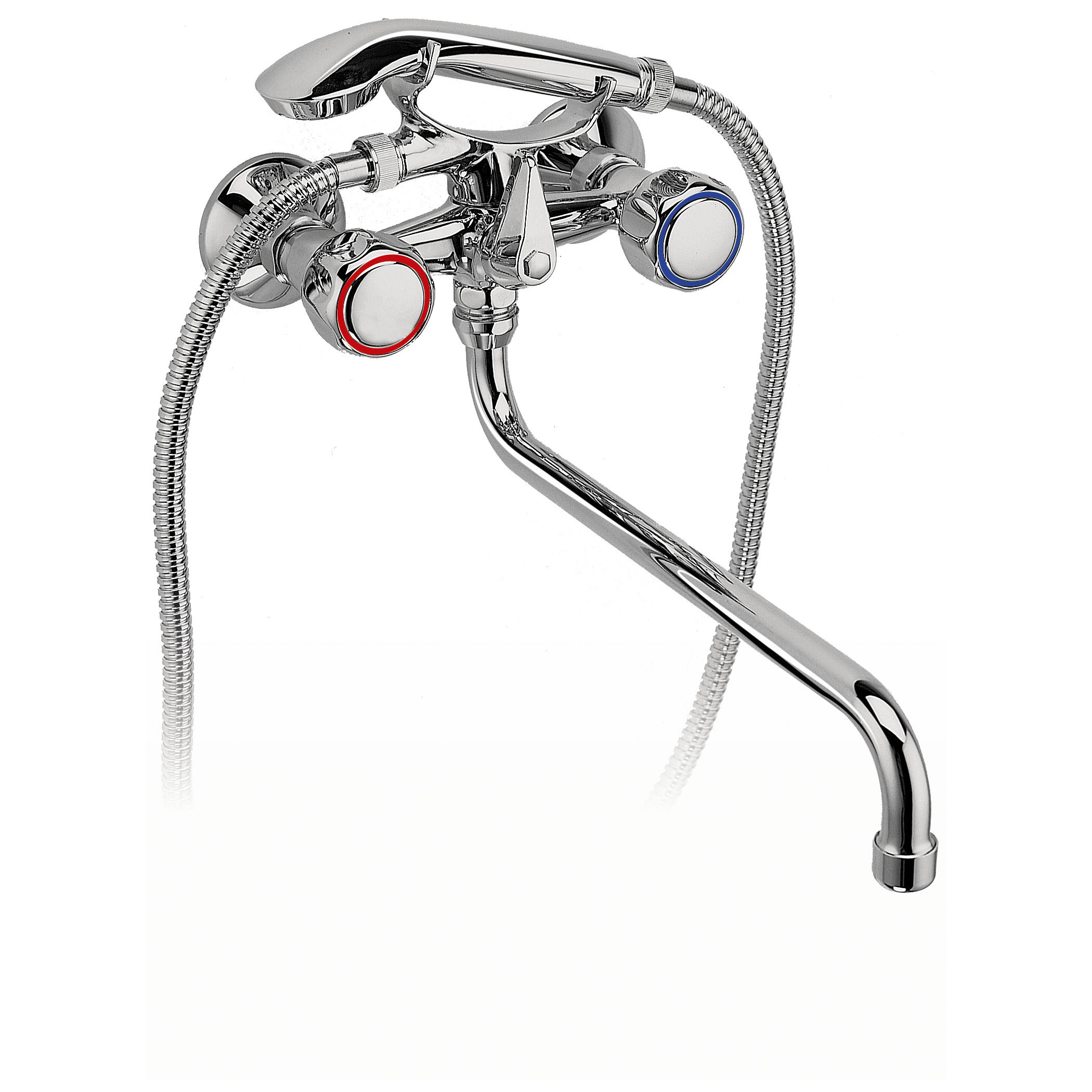 Bateria wannowa Ferro Standard ścienne chrom (BST11A)