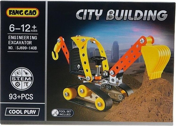 Klocki metalowe do skręcania 93el 23x16x5cm