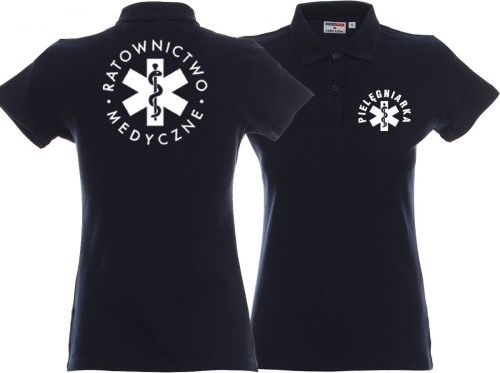 LPP - Promostars Koszulka Polo damska PIELĘGNIARKA granatowa