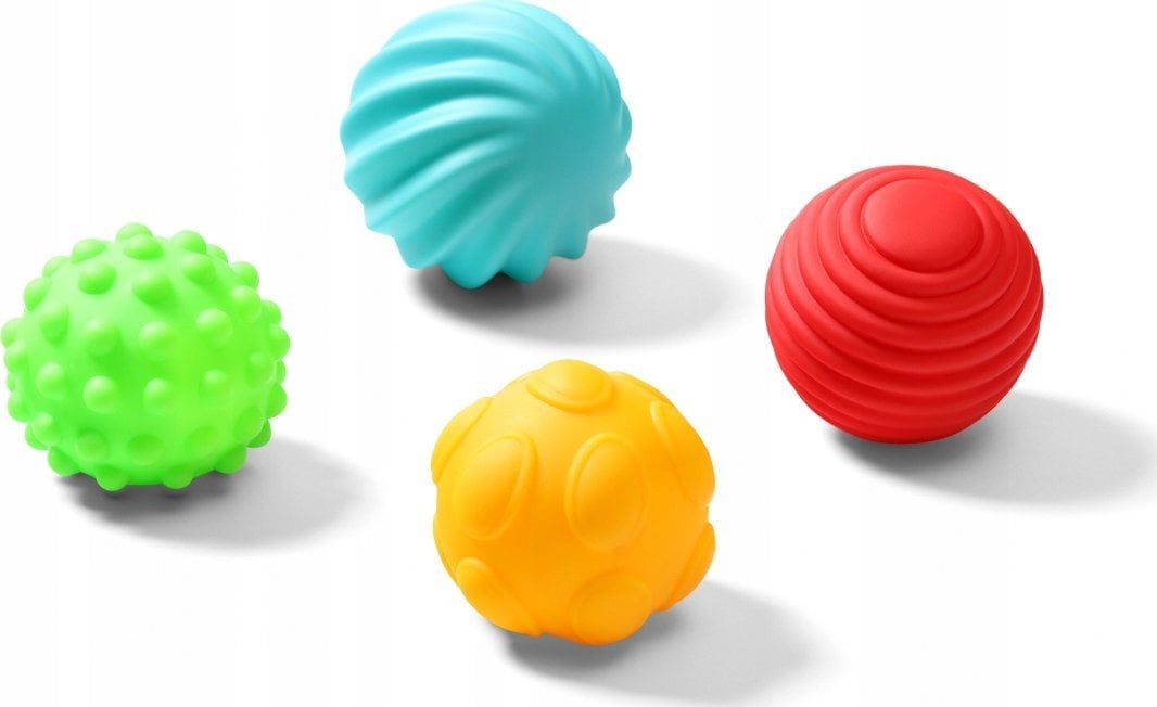 BabyOno 1529 PIŁECZKI SENSORYCZNE ZESTAW 4SZT