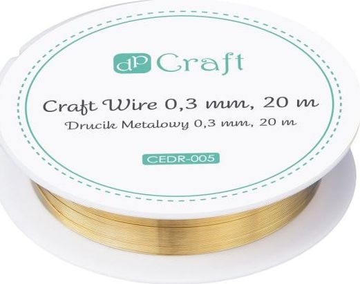 DP Craft Drucik metalowy DPCRAFT 0, 3mm 20m - złoty Dalprint