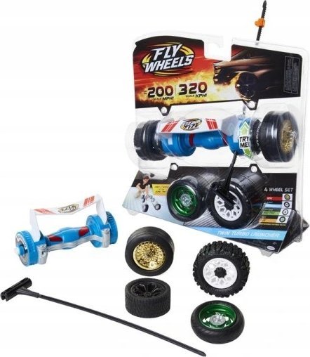 Jakks Pacific Jakks Pacific, 4 Tyres + Turbo Launcher, Jakks Pacific, Fly Wheels, Blue, For Boys For Boys