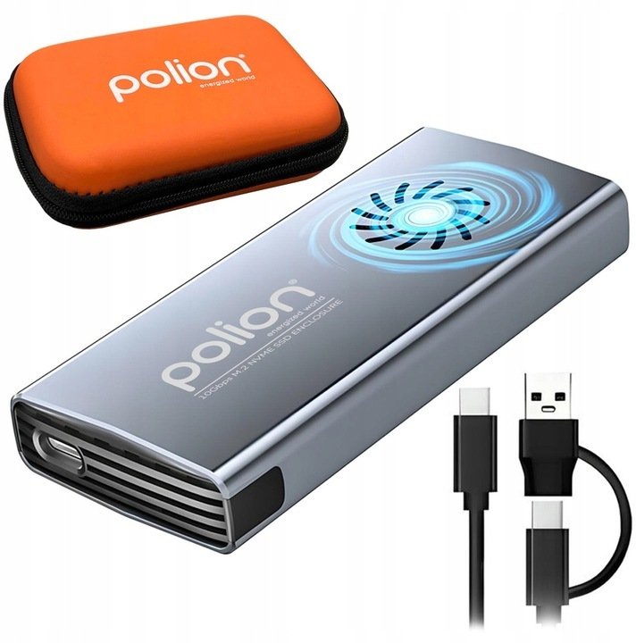 Kieszeń na dysk SSD M.2 NVMe z wentylatorem USB-C 3.2 do 4TB