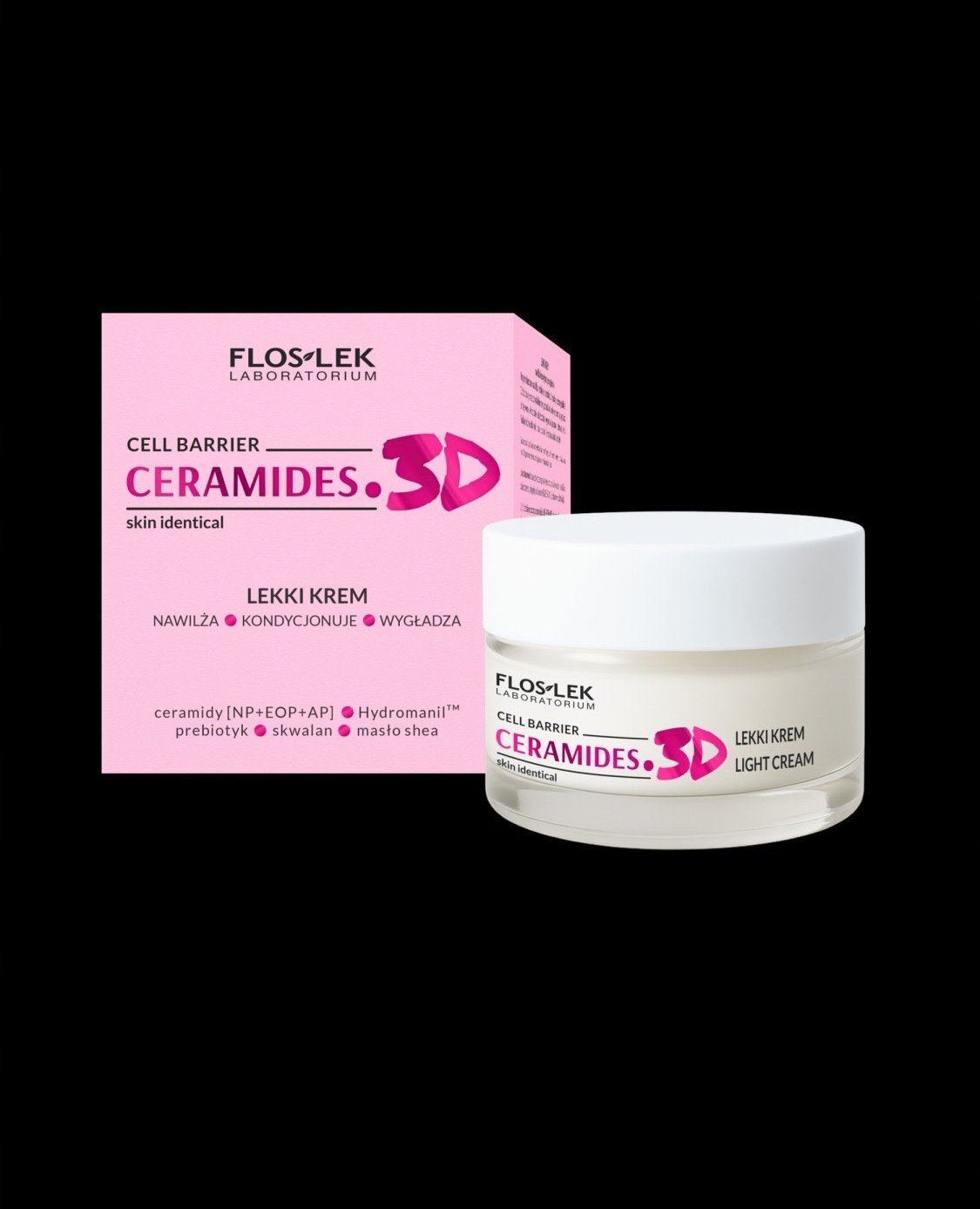 FLOSLEK CERAMIDES. 3D Lekkim krem do twarzy 50 ml