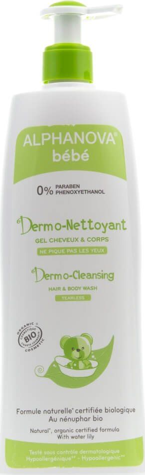 Alphanova Alphanova Bebe, Dermo - Żel do Mycia ciała i włosów, 500ml uniwersalny