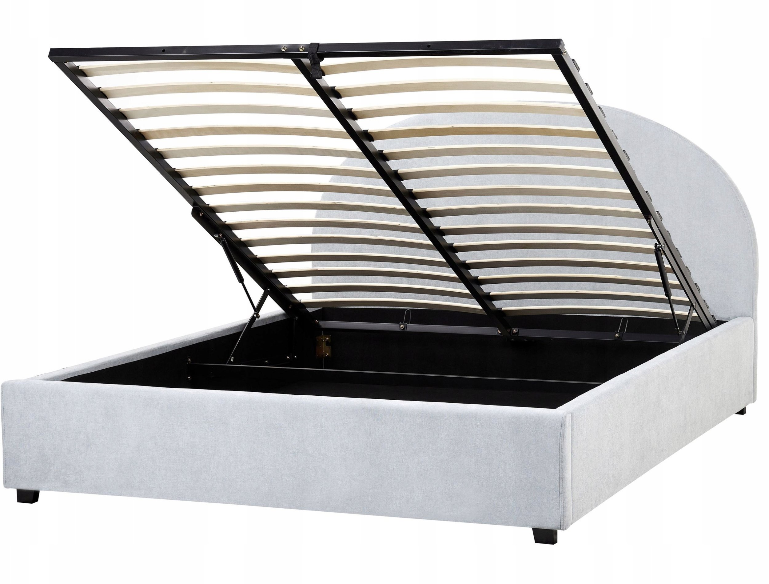 Łóżko z pojemnikiem VAUCLUSE 160 x 200 cm Błękitny