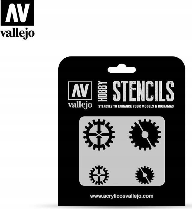 Vallejo Vallejo: ST-SF001 - Stencils - Gear Markings