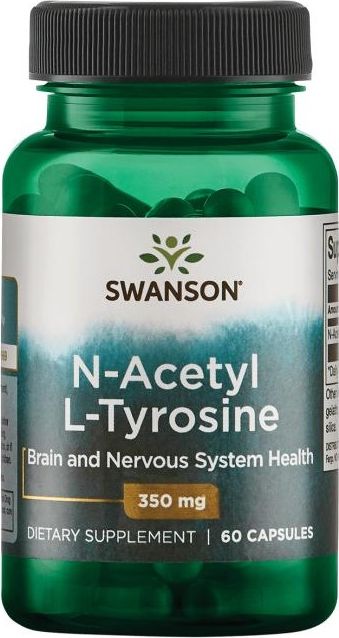 Swanson Swanson - N-Acetyl L-Tyrozyna, 350 mg, 60 kapsułek