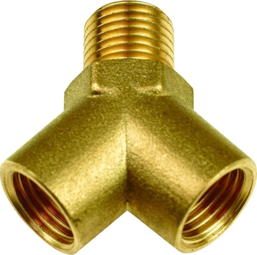 Dedra Trójnik Y 2x1/4"" gwint wew. (F), 1x1/4"" gwint zew. (M)