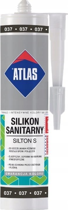 ATLAS Atlas Silikon elastyczny sanitarny 280 ml grafitowy