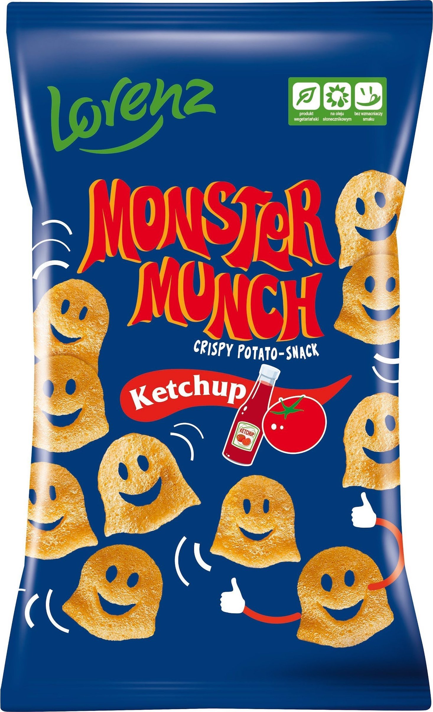 Lorenz Monster Munch Chrupki ziemniaczane ketchup 100 g