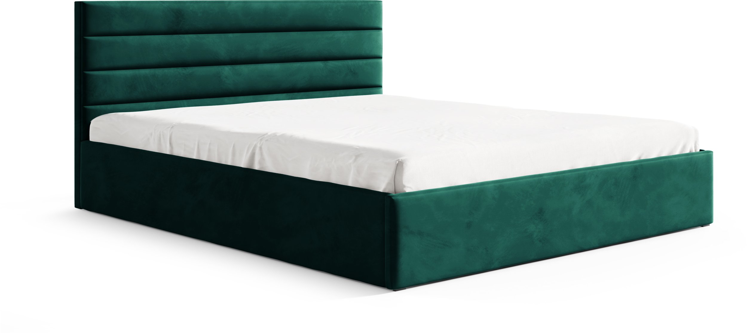 Łóżko BELLA II 140x200 POJEMNIK+METALOWY STELAŻ riviera 38