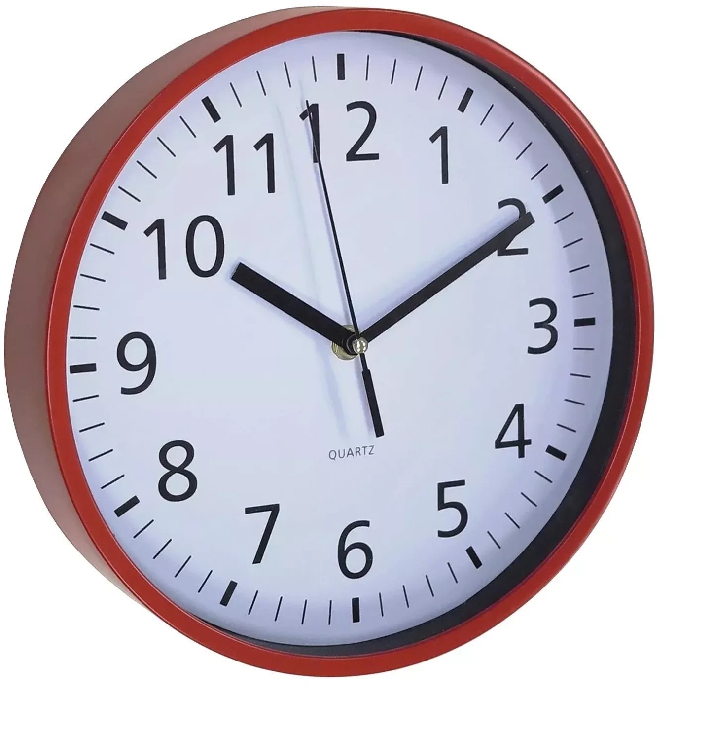 Springos ASI COLLECTION Zegar ścienny O25 5cm czerwony 8032633060016