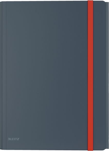 Leitz Teczka z gumką i kieszonką Leitz Cosy, PP, szara 46190089