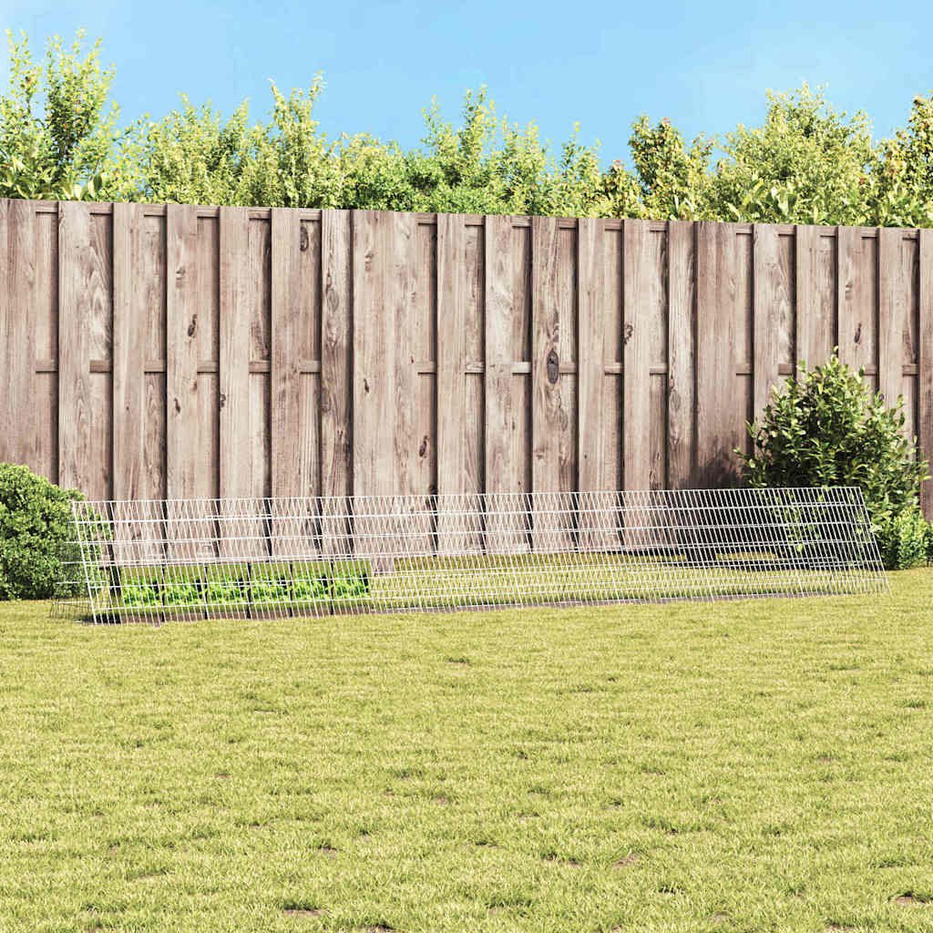 vidaXL Klatka dla królika Srebrny 650 x 55 x 55 cm Stal Galwanizowana