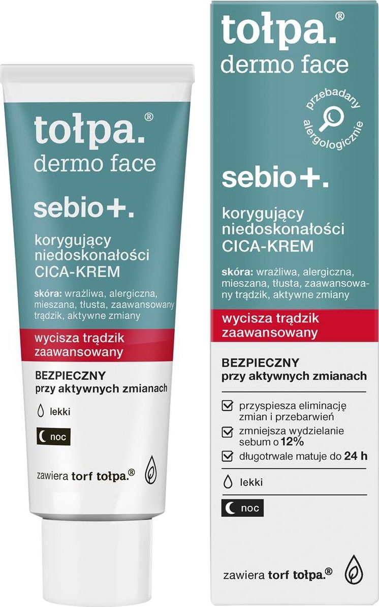 Tołpa sebio + korygujący niedoskonałości Cica-krem lekki 40 ml