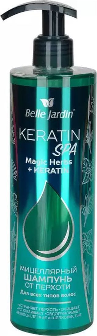 Belle Jardin Keratin SPA Magic Herbs Szampon przeciwłupieżowy micelarny 400ml