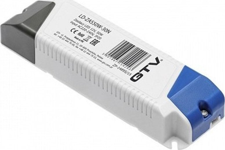 GTV Zasilacz LED PRO 12V 54W input 220-240V AC IP20 wym.155x53x30mm LD-ZASPRO54W-30