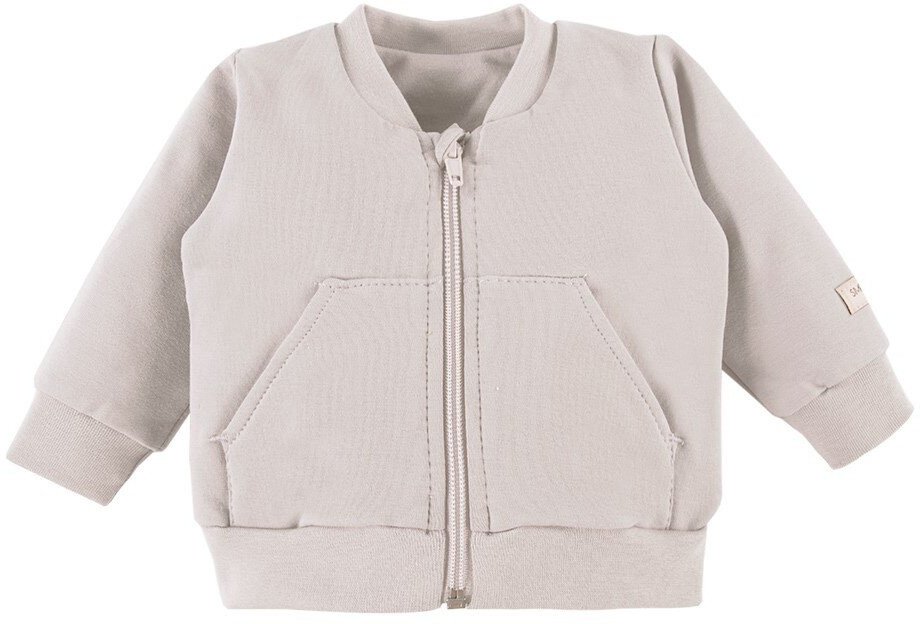 Bluza beżowa dresowa rozpinana dla dziewczynki Simply Comfy Eevi 80