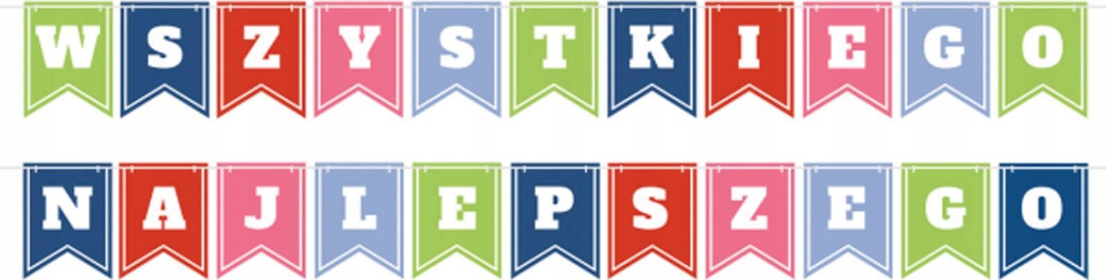 GoDan Girlanda Wszystkiego Najlepszego flagi 2x400cm