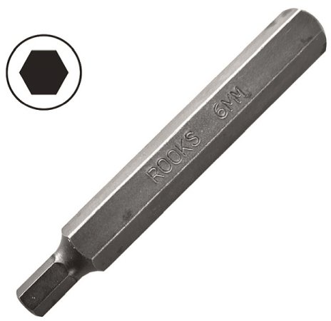 ROOKS BIT 10 MM (3/8" ) HEX 4 MM X 75 MM, 20 SZT, 73MOV5-2 (S2), KOMPLET