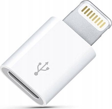 Adapter USB Co2 Lightning - microUSB Biały